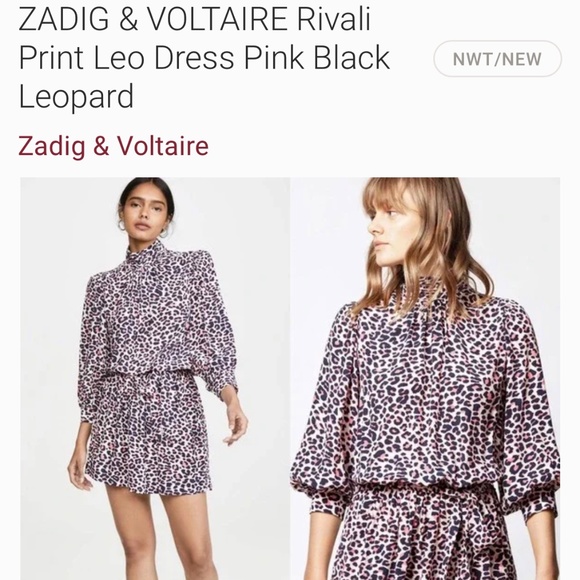 Zadig & Voltaire Dresses & Skirts - Zadig and Voltaire rivali Leo print dress NWT